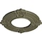 Ekena Millwork Benson Ceiling Medallion (Fits Canopies up to 4 1/8"), 9"OD x 4 1/8"ID x 5/8"P, Spartan Stone CM09BNSSF - alternate 2